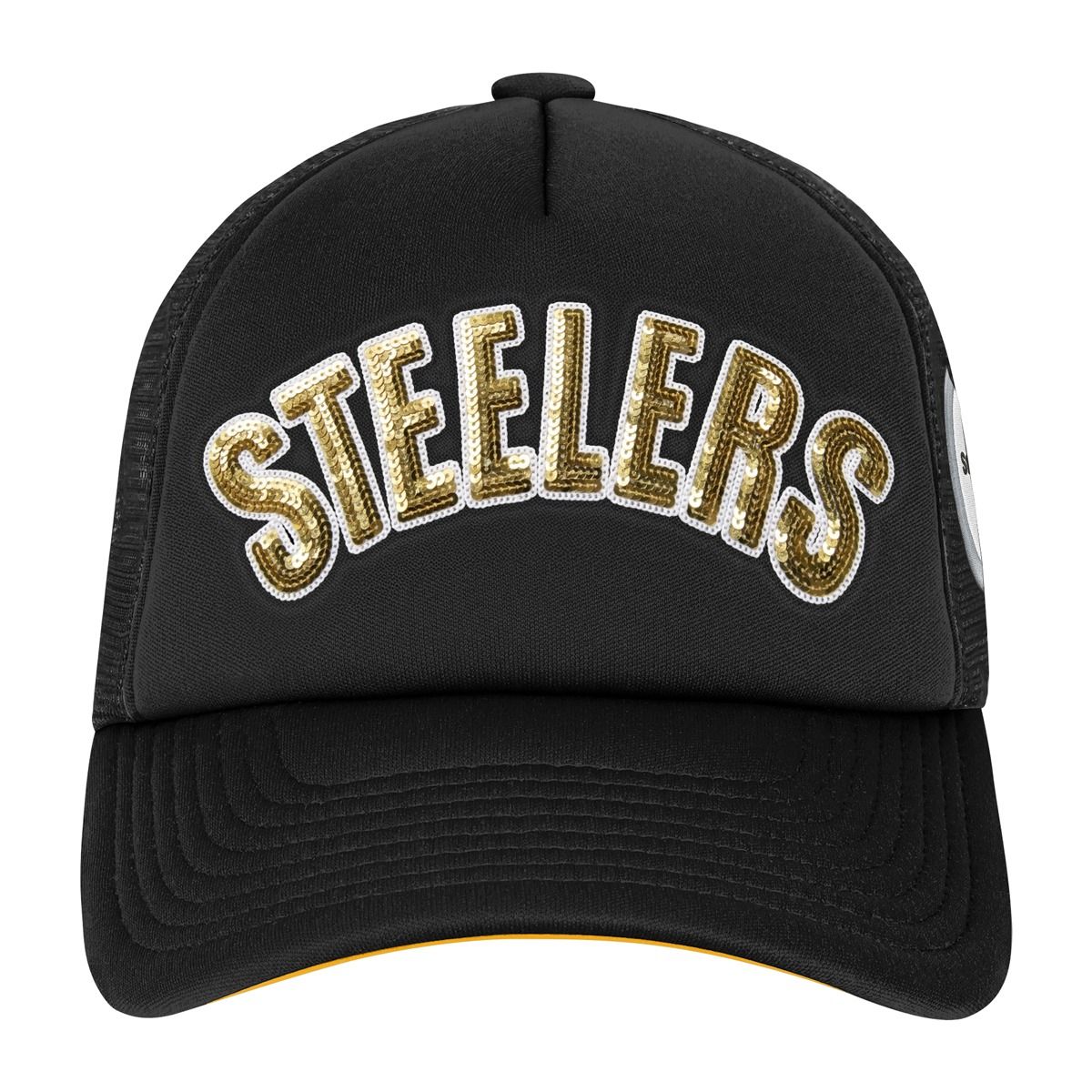 Pittsburgh Steelers Girl's Bling Trucker Hat