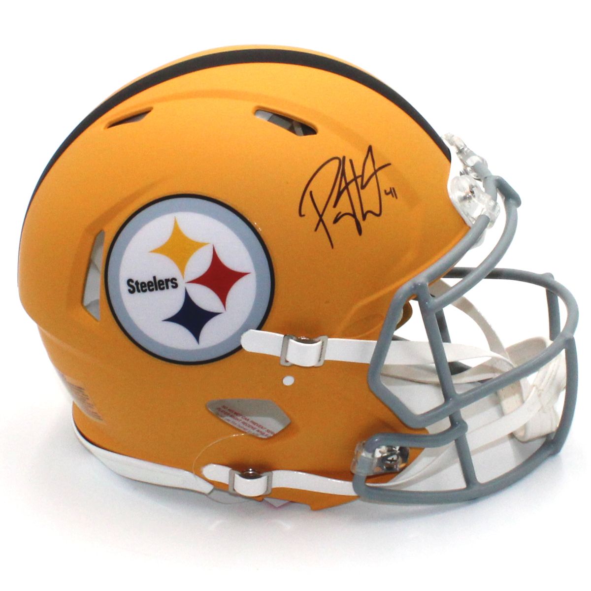Pittsburgh Steelers #41 Payton Wilson Autographed Riddell Authentic 1933 Legacy Full-Size Helmet 1 Pittsburgh Steelers #41 Payton Wilson Autographed Riddell Authentic 1933 Legacy Full-Size Helmet