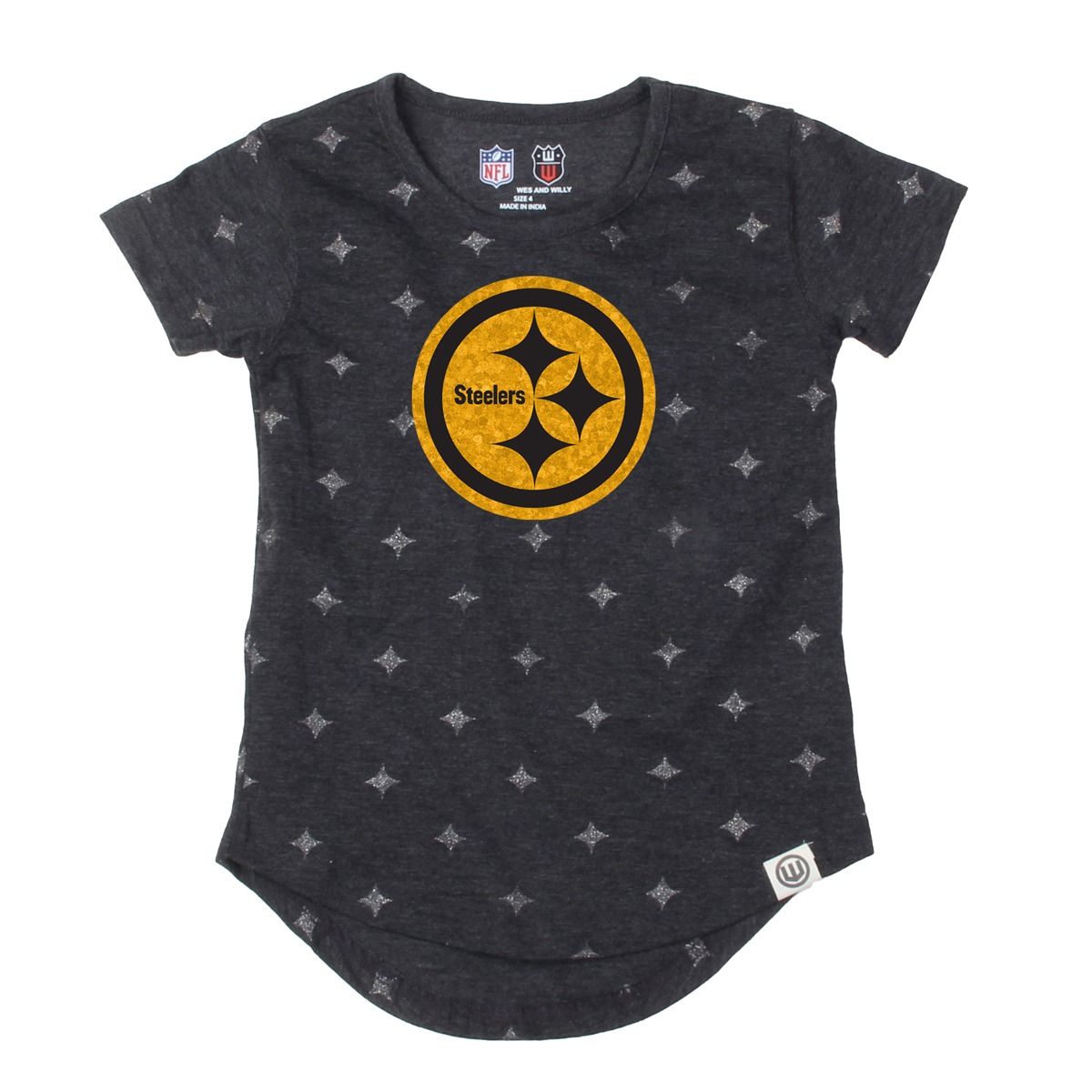 Pittsburgh Steelers Infant Girls Color Rush Short Sleeve T-Shirt