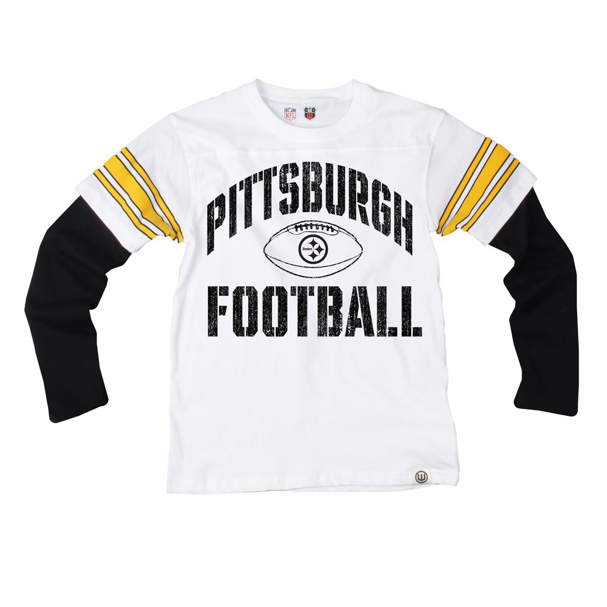 Pittsburgh Steelers Toddler Boy's 2in1 Away T-Shirt 3 Pittsburgh Steelers Toddler Boy's 2in1 Away T-Shirt