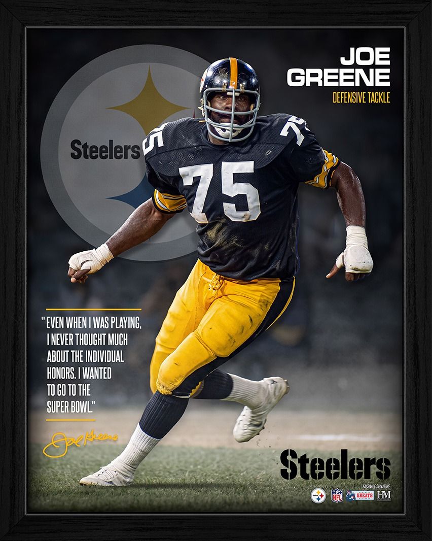 Pittsburgh Steelers #75 Joe Greene Inspiration Quote Frame 3 Pittsburgh Steelers #75 Joe Greene Inspiration Quote Frame