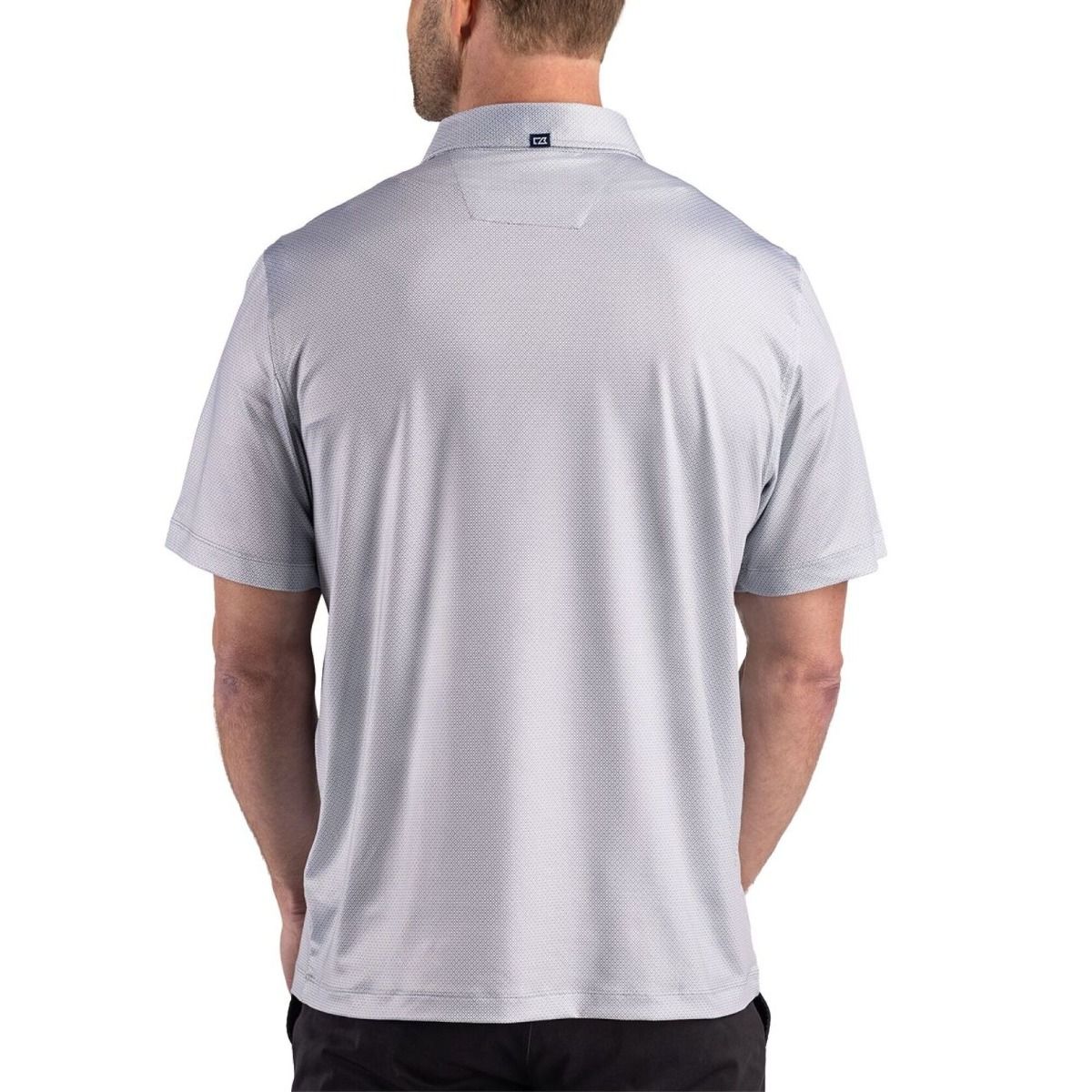 Pittsburgh Steelers Men's Big & Tall Cutter & Buck Pike Lattice Grey Polo 2 Pittsburgh Steelers Men's Big & Tall Cutter & Buck Pike Lattice Grey Polo