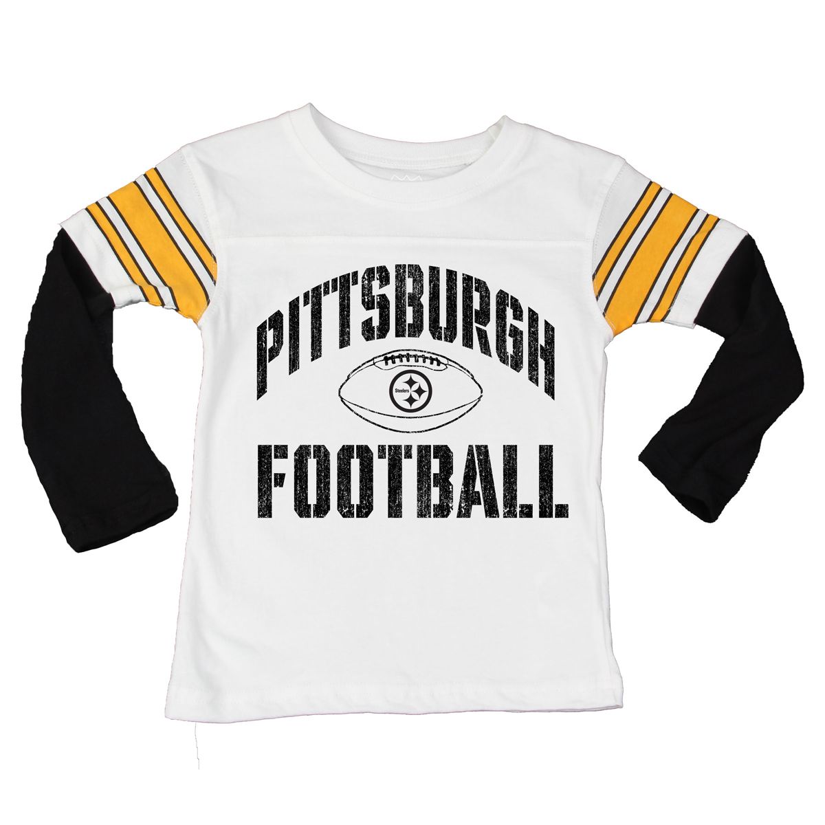 Pittsburgh Steelers Youth 2in1 Away Uniform T-Shirt 3 Pittsburgh Steelers Youth 2in1 Away Uniform T-Shirt
