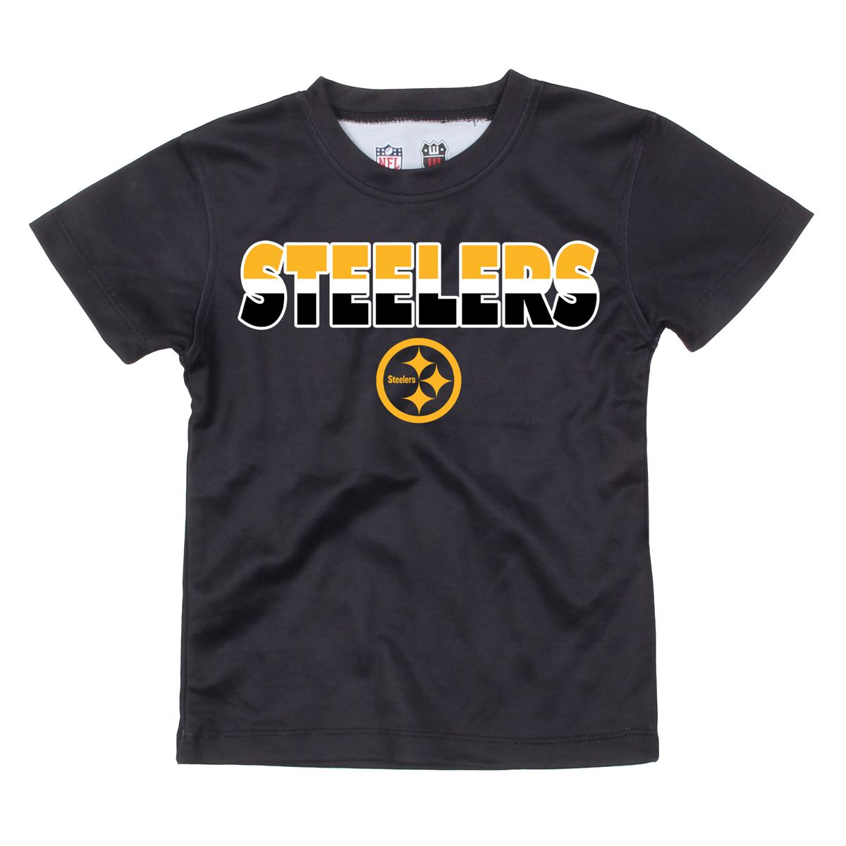 Pittsburgh Steelers Little Boy's Team Stripe Short Sleeve T-Shirt 1 Pittsburgh Steelers Little Boy's Team Stripe Short Sleeve T-Shirt
