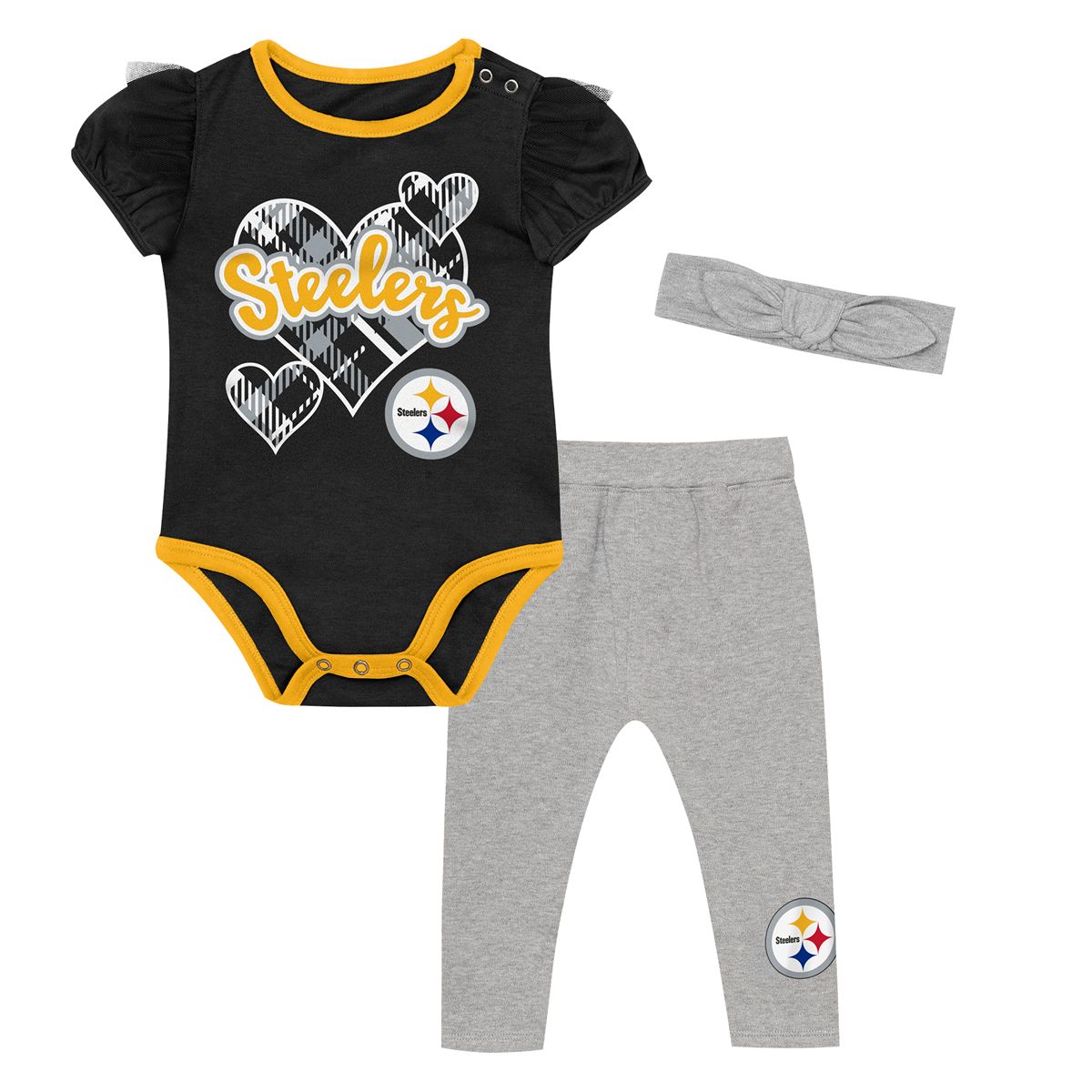 Pittsburgh Steelers Newborn Fumble Fairy 3 Piece Set