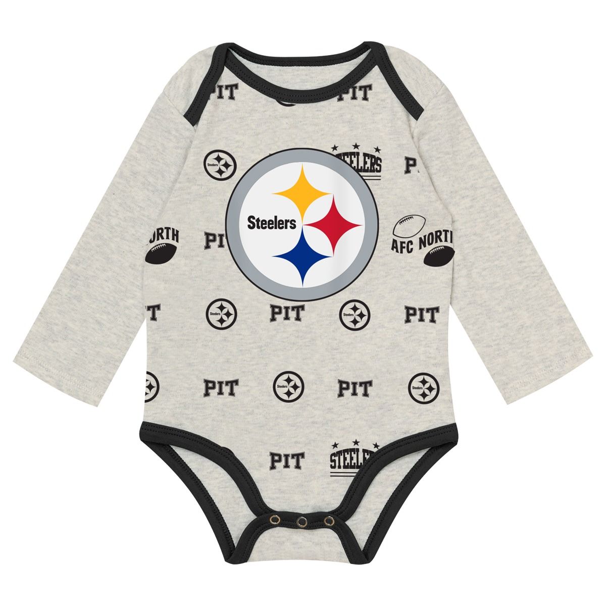 Pittsburgh Steelers Newborn Huddles & Giggles 3 Piece Set