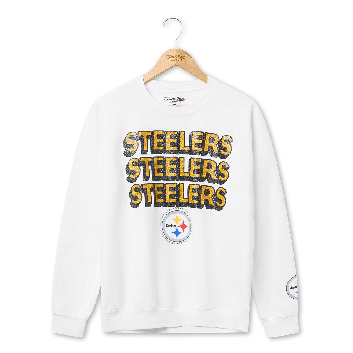 Pittsburgh Steelers Women's Repeat Bling Crew Sweatshirt