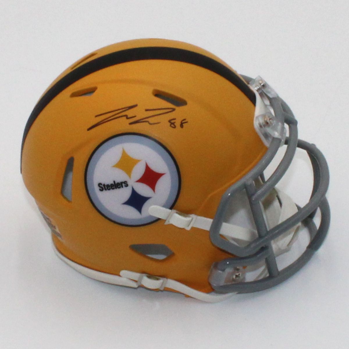 Pittsburgh Steelers #88 Pat Freiermuth Autographed Riddell Speed 1933 Legacy Collection Mini Helmet 1 Pittsburgh Steelers #88 Pat Freiermuth Autographed Riddell Speed 1933 Legacy Collection Mini Helmet