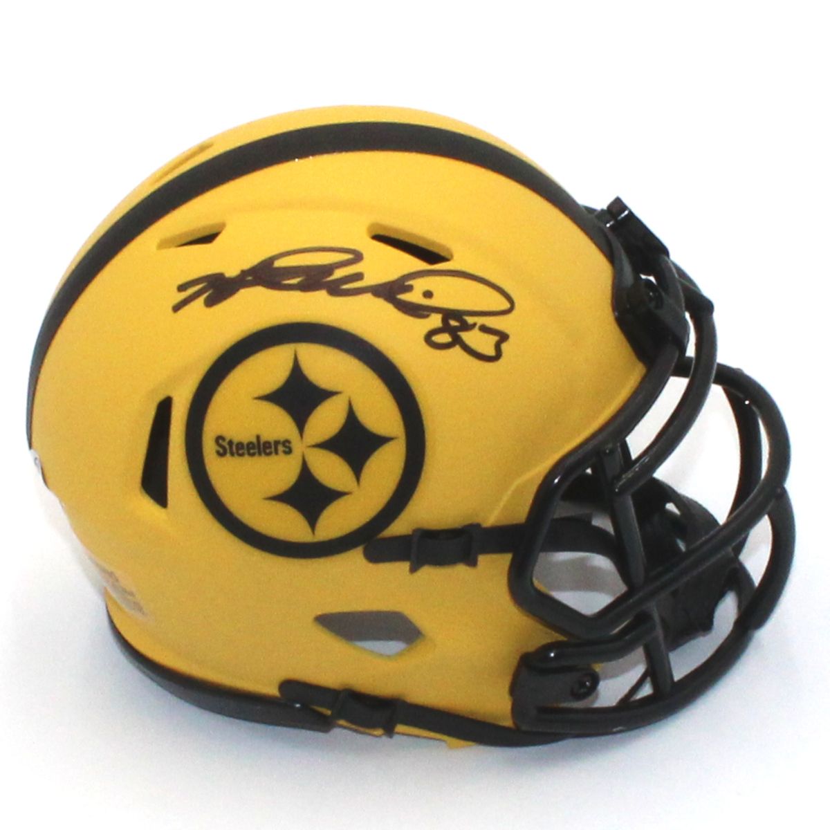 Pittsburgh Steelers #83 Heath Miller Autographed Riddell Speed Rave Mini Helmet 2 Pittsburgh Steelers #83 Heath Miller Autographed Riddell Speed Rave Mini Helmet