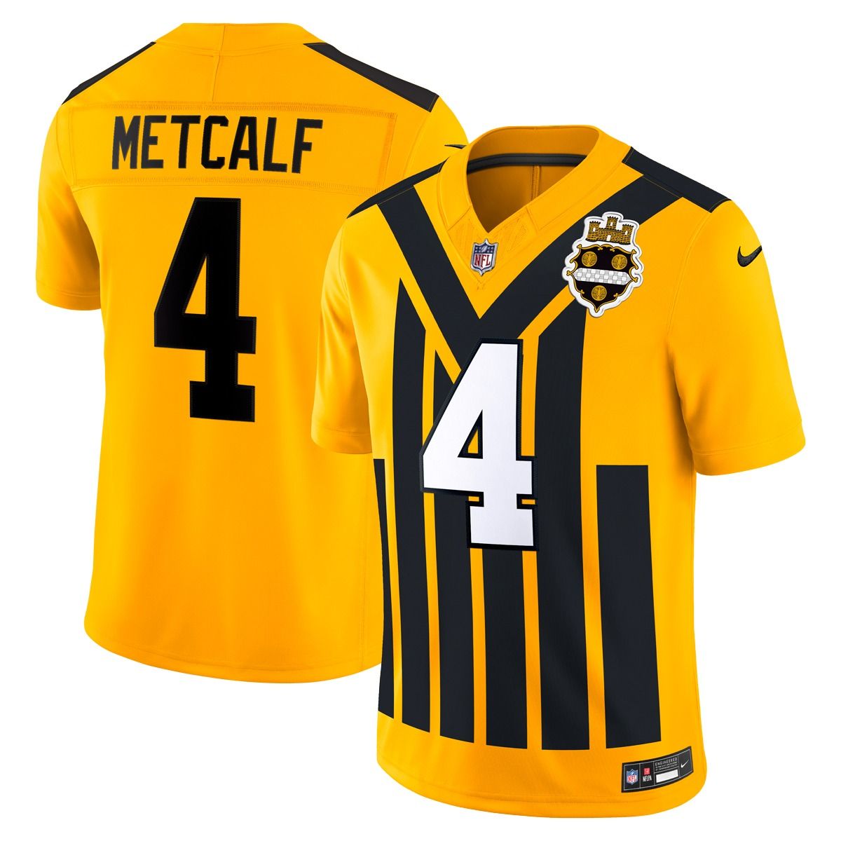 DK Metcalf #4 Men's Nike Vapor F.U.S.E. Stitched Limited '33 Throwback Jersey
