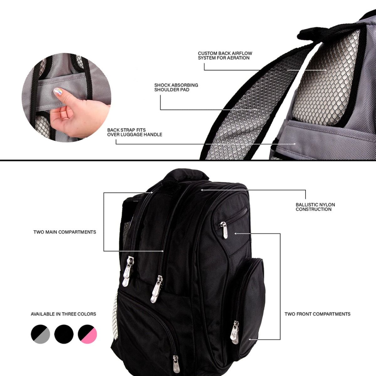 Pittsburgh Steelers Black Premium Laptop Backpack