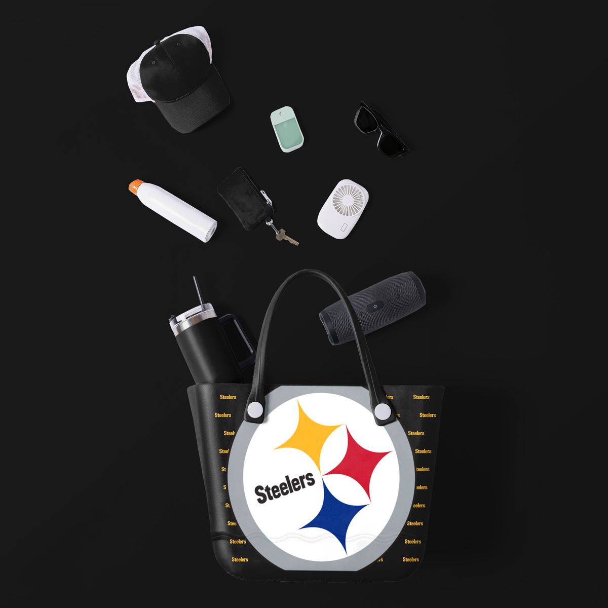 Pittsburgh Steelers Big Logo & Wordmarks Tailgate Tote