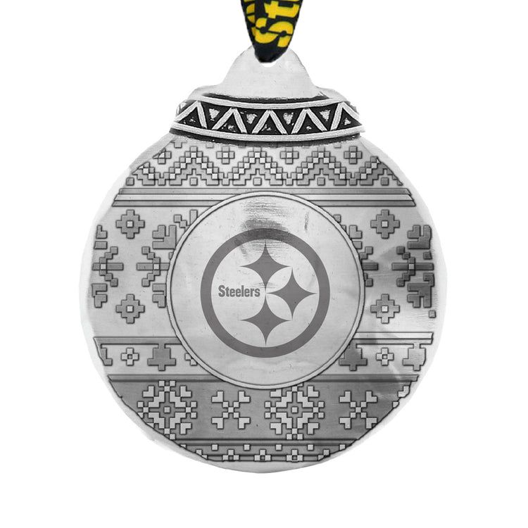 Pittsburgh Steelers Wendell August Forge Ugly Sweater Ornament