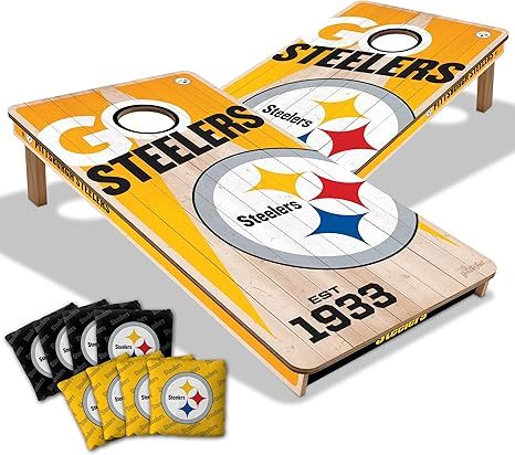 Pittsburgh Steelers 2’ x 4’ Cornhole Game 1 Pittsburgh Steelers 2’ x 4’ Cornhole Game