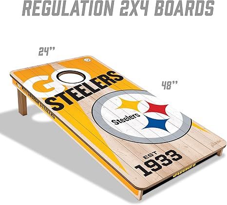 Pittsburgh Steelers 2’ x 4’ Cornhole Game 2 Pittsburgh Steelers 2’ x 4’ Cornhole Game