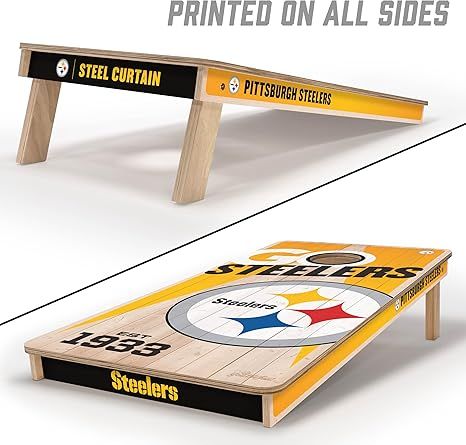Pittsburgh Steelers 2’ x 4’ Cornhole Game 3 Pittsburgh Steelers 2’ x 4’ Cornhole Game