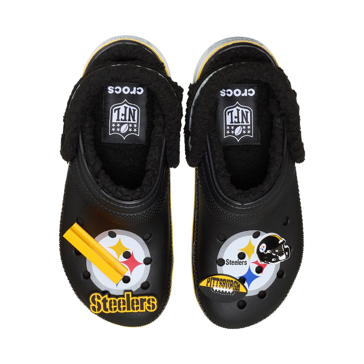 Pittsburgh Steelers Crocs Classic Fur Lined Clog