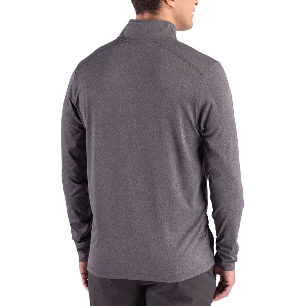 Pittsburgh Steelers Men's Big & Tall Cutter & Buck Forge Dark Heather 1/4 Zip