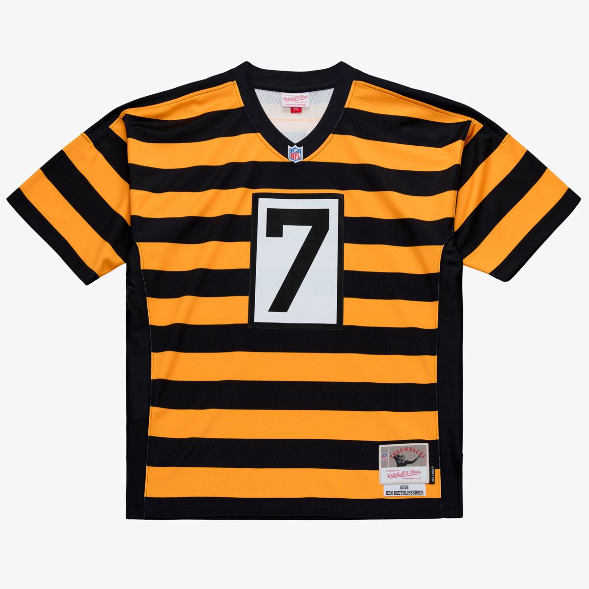 Ben Roethlisberger #7 Mitchell & Ness Limited/Replica 2016 Striped Jersey