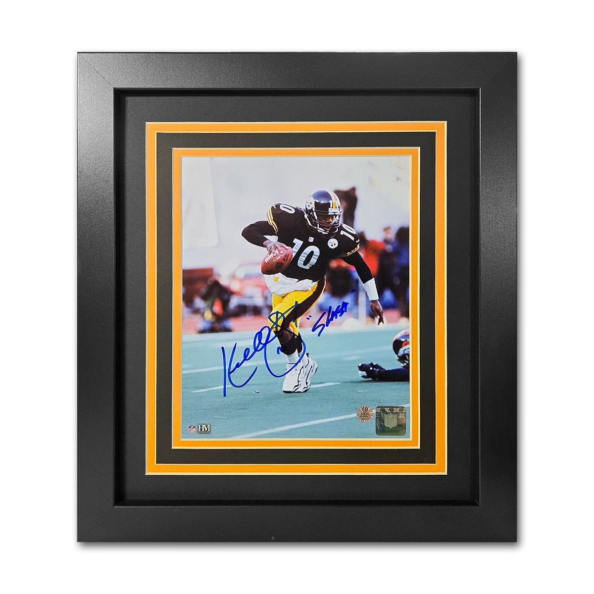 Pittsburgh Steelers #10 Kordell Stewart Signed & Framed 8x10 On the Run