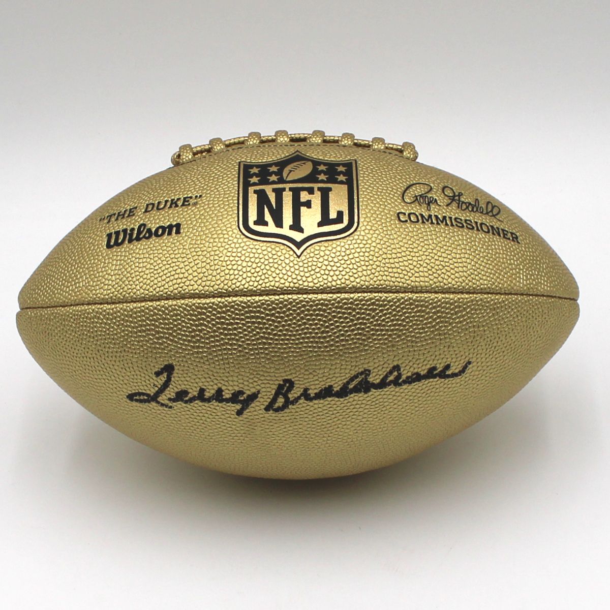 Pittsburgh Steelers #12 Terry Bradshaw Autographed Replica Gold Football