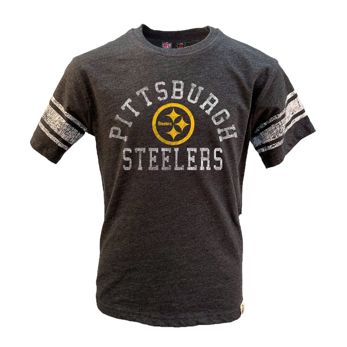 Pittsburgh Steelers Youth Jersey Stripe Short Sleeve T-Shirt 1 Pittsburgh Steelers Youth Jersey Stripe Short Sleeve T-Shirt