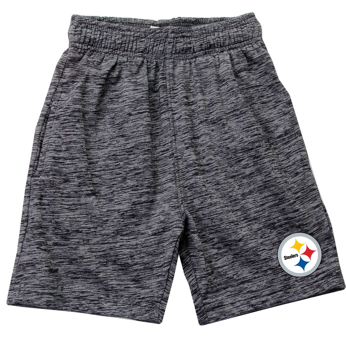Pittsburgh Steelers Youth Cloudy Yarn Athletic Short 3 Pittsburgh Steelers Youth Cloudy Yarn Athletic Short
