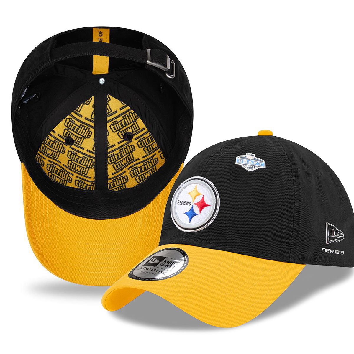 Pittsburgh Steelers New Era Youth Casual Classic Draft Hat