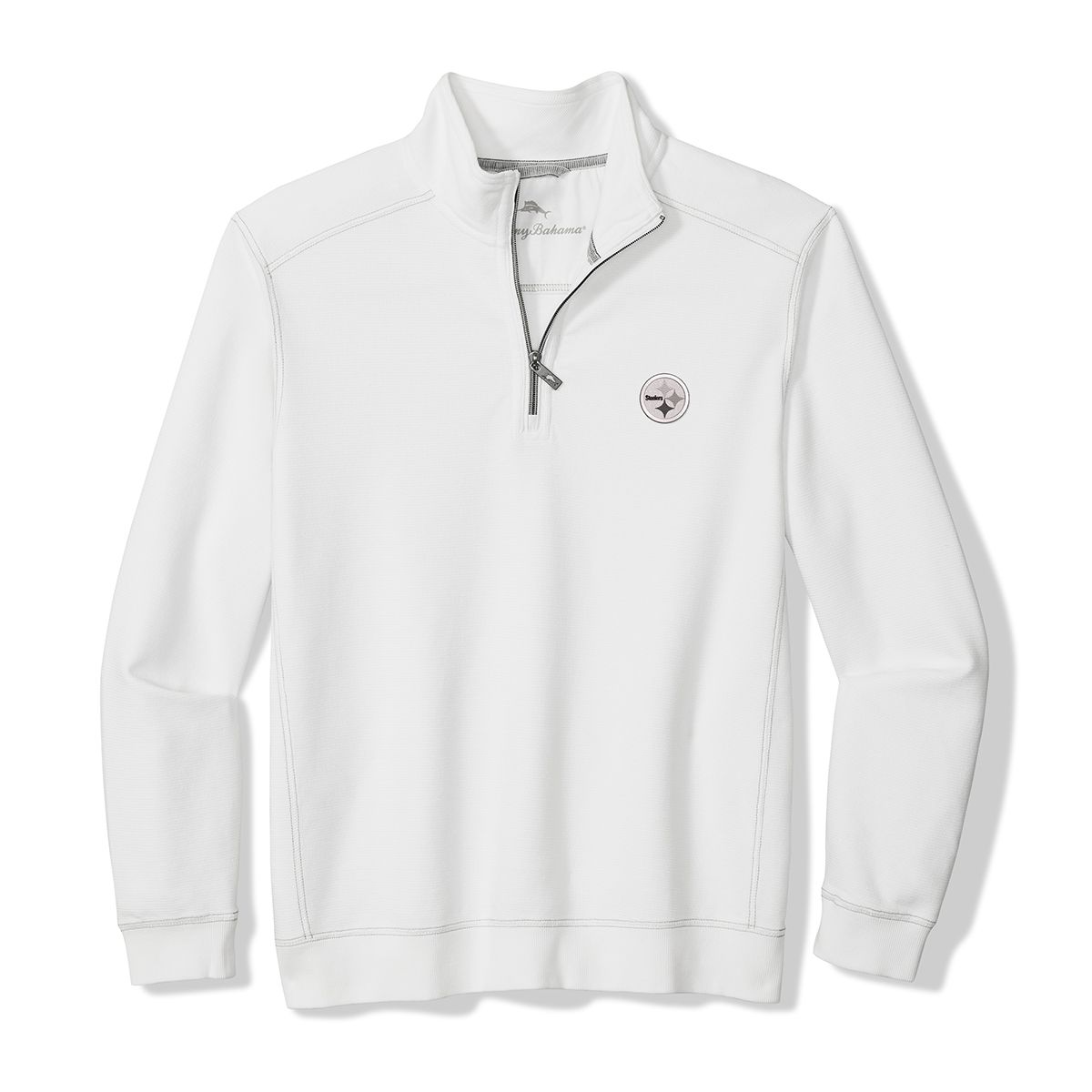 Pittsburgh Steelers Men's Tommy Bahama Greyscale Montego Bay 1/2 Zip