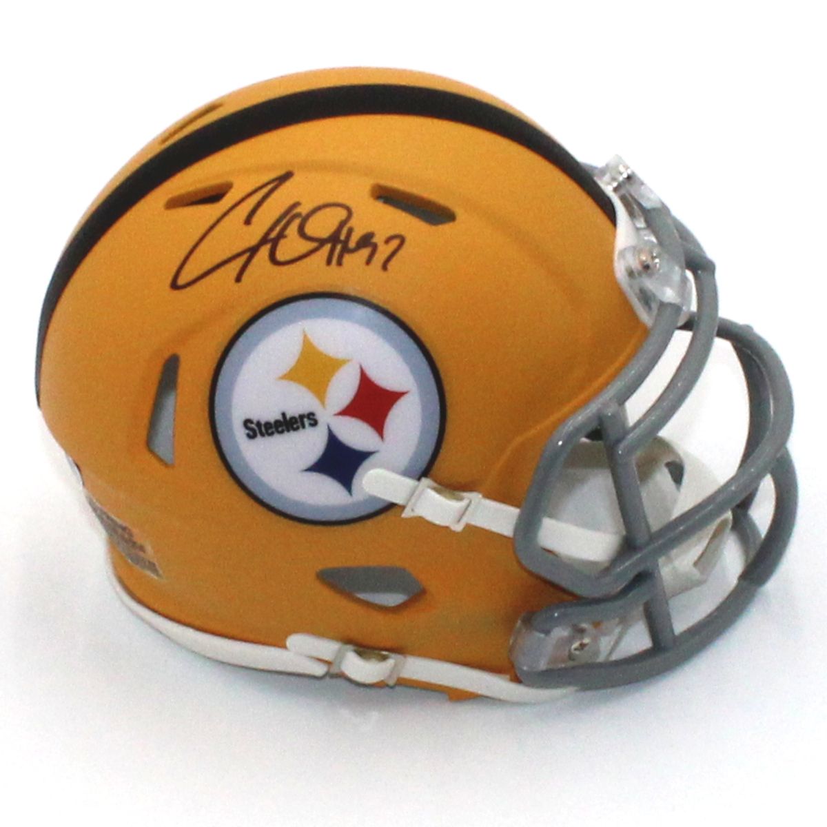Pittsburgh Steelers #97 Cameron Heyward Autographed Riddell Speed 1933 Legacy Mini Helmet