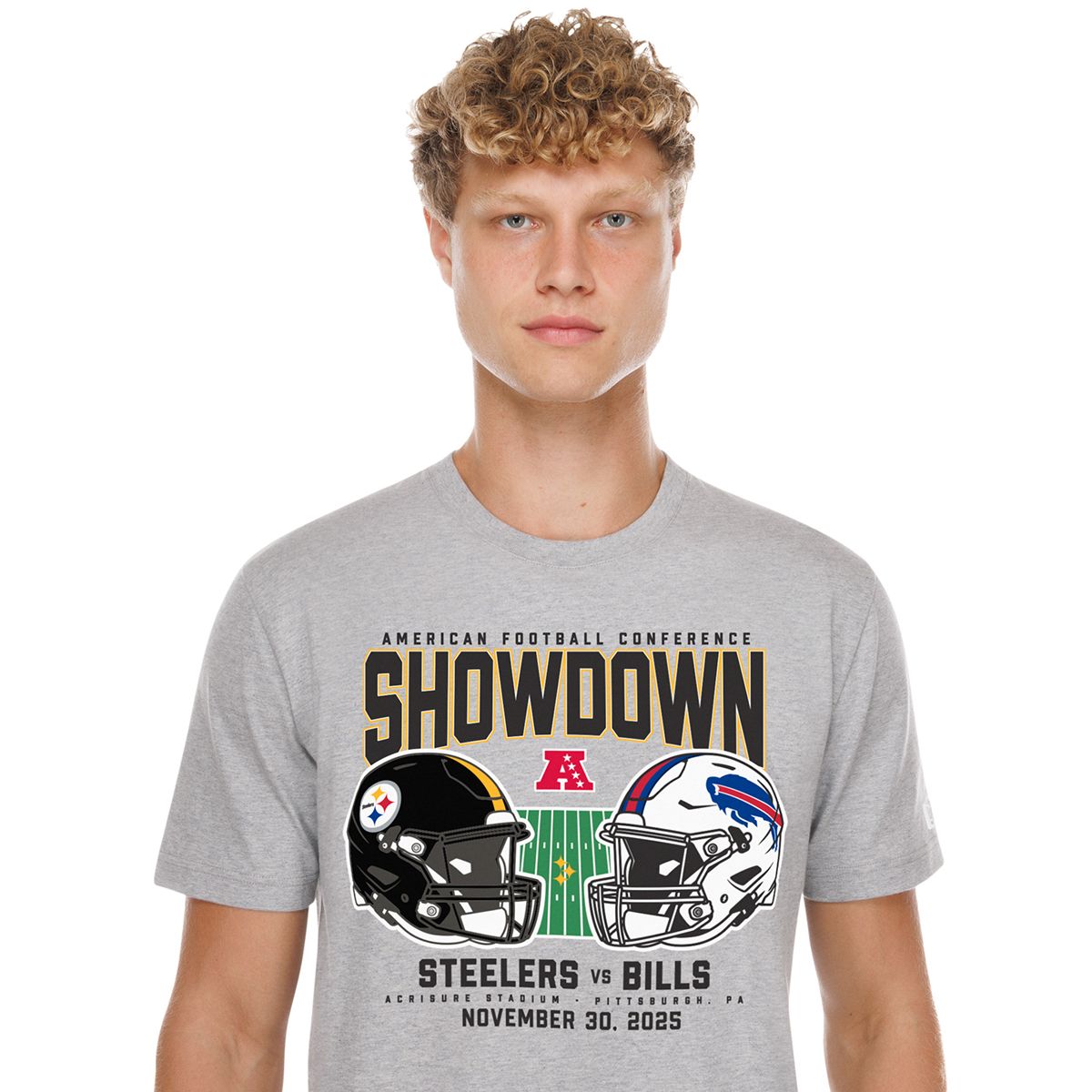 Pittsburgh Steelers vs. Buffalo Bills 11/30/25 Gameday Short Sleeve T-Shirt 2 Pittsburgh Steelers vs. Buffalo Bills 11/30/25 Gameday Short Sleeve T-Shirt