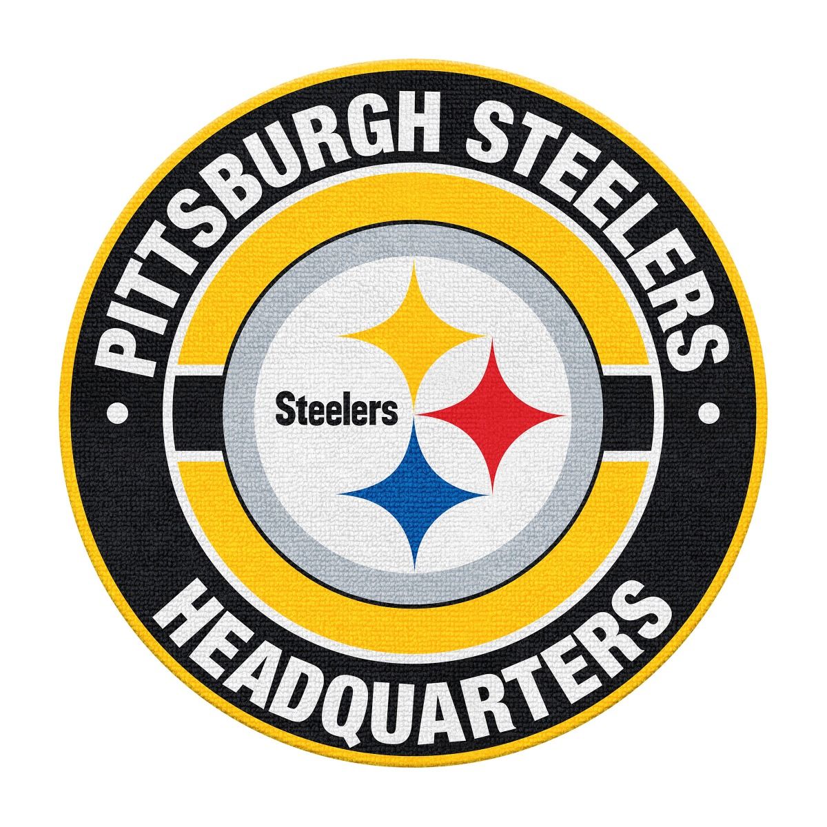 Pittsburgh Steelers Round Headquarters Rug 1 Pittsburgh Steelers Round Headquarters Rug