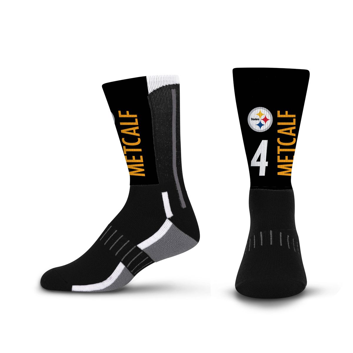Pittsburgh Steelers Youth Metcalf #4 Phenom Curve Sock