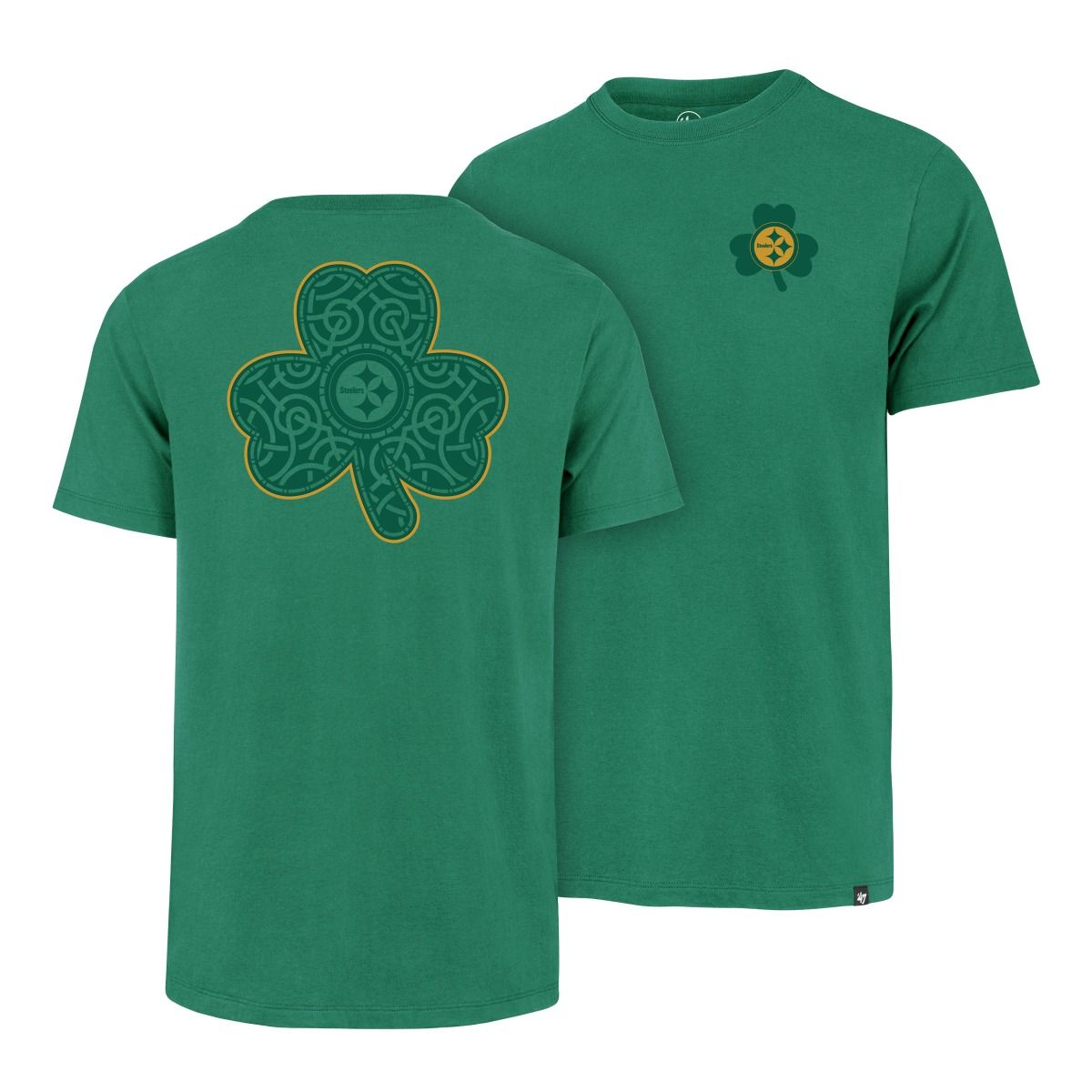 Pittsburgh Steelers Men's '47 Brand Lucky Clover Short Sleeve T-Shirt
