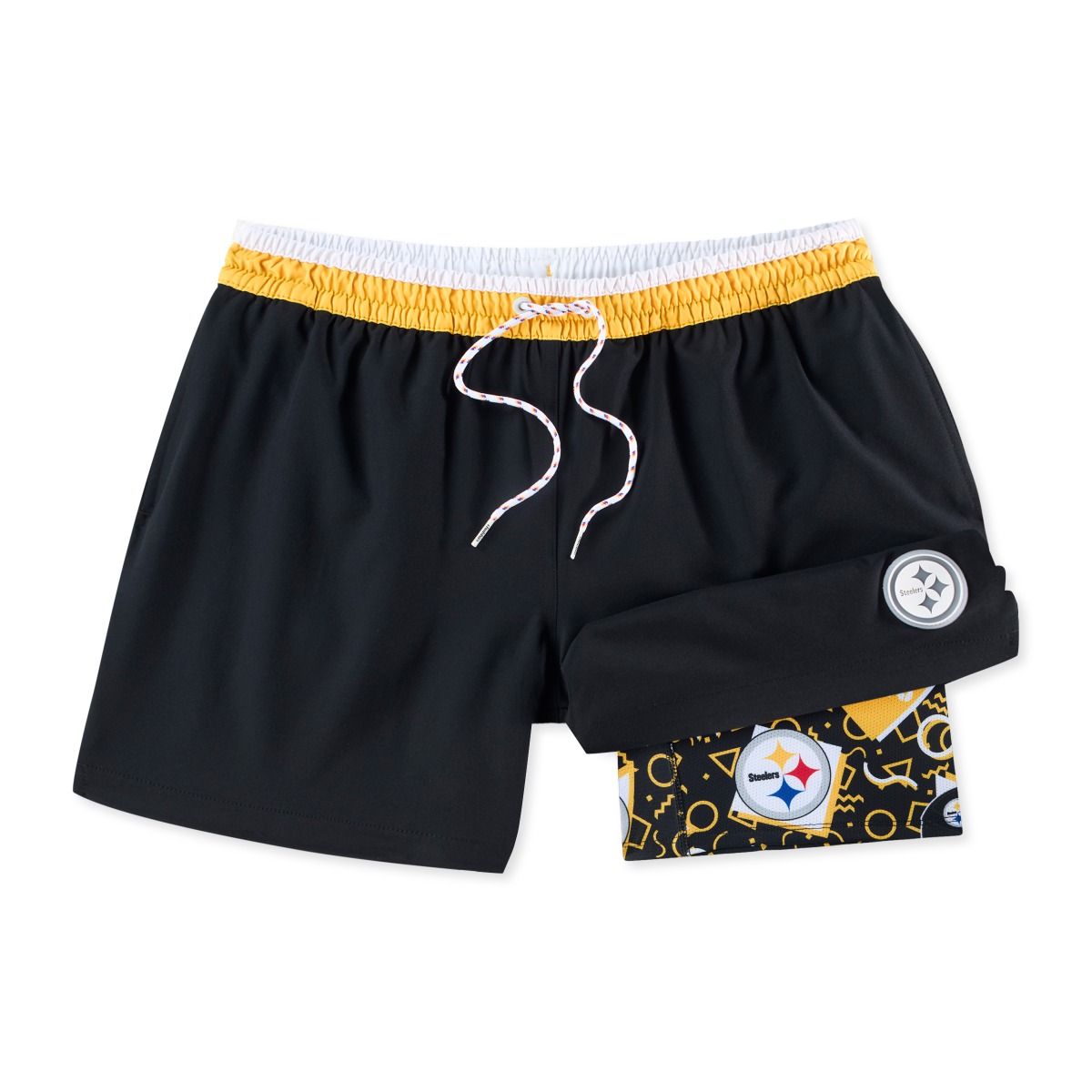 Pittsburgh Steelers Men's Chubbies Secret Classic Lined Swim Trunk