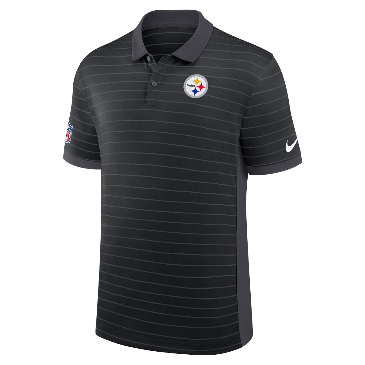 Pittsburgh Steelers Men's Nike Sideline Stripe Victory Polo 4 Pittsburgh Steelers Men's Nike Sideline Stripe Victory Polo