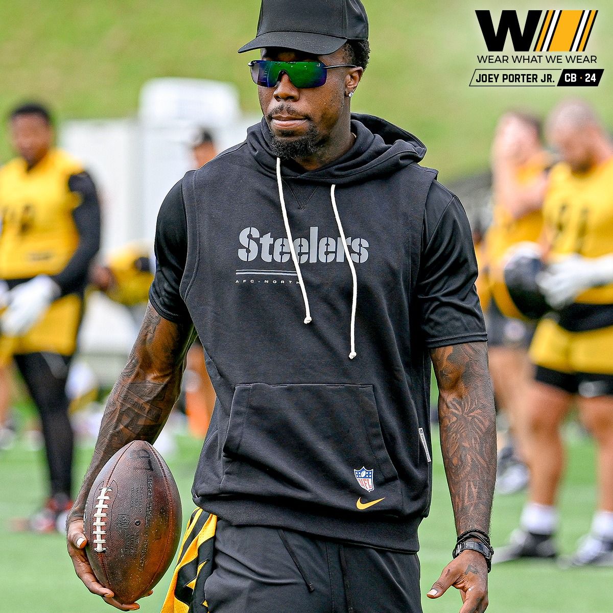 Pittsburgh Steelers Men's Nike Sideline Sleeveless Hoodie 1 Pittsburgh Steelers Men's Nike Sideline Sleeveless Hoodie