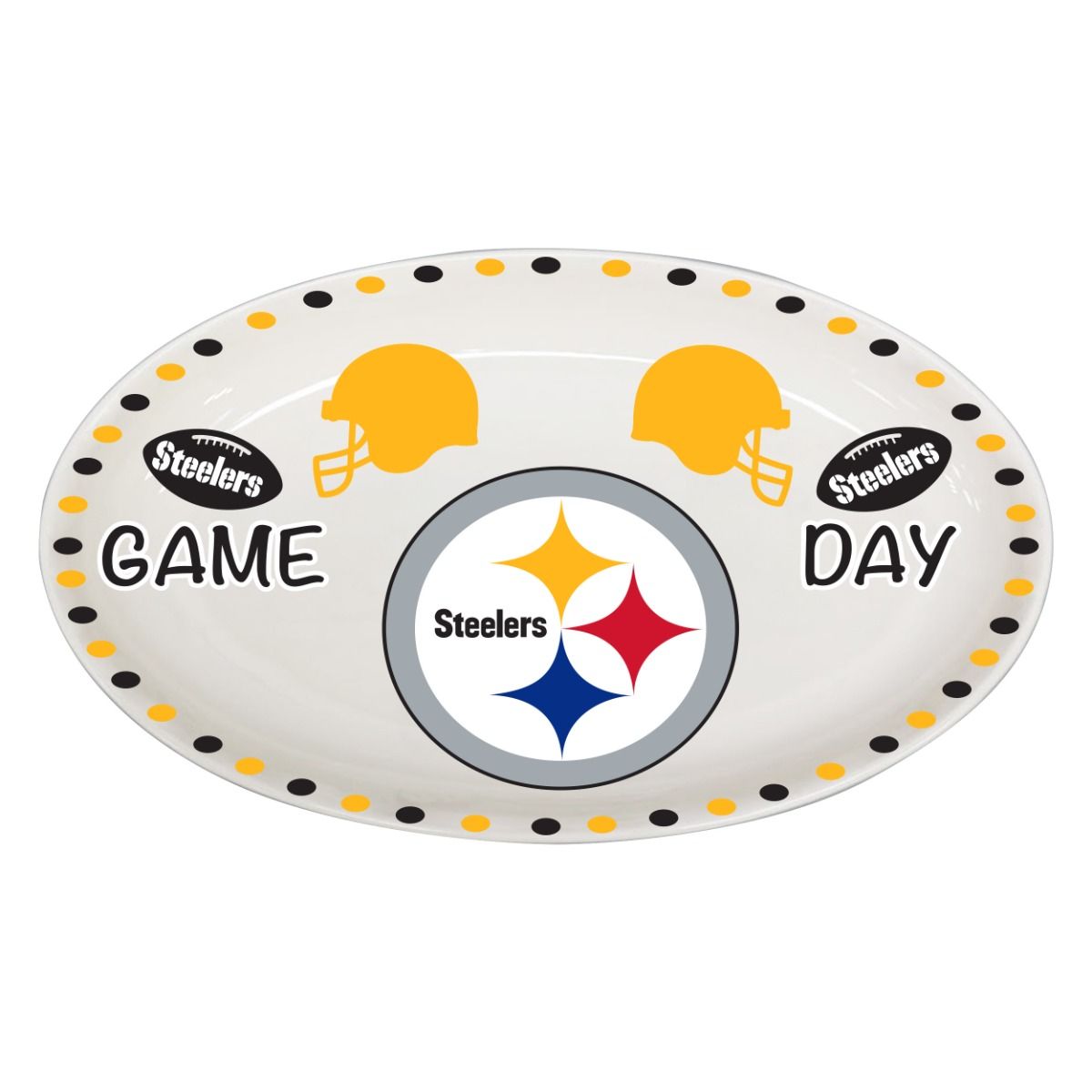 Pittsburgh Steelers Gameday Oval Platter