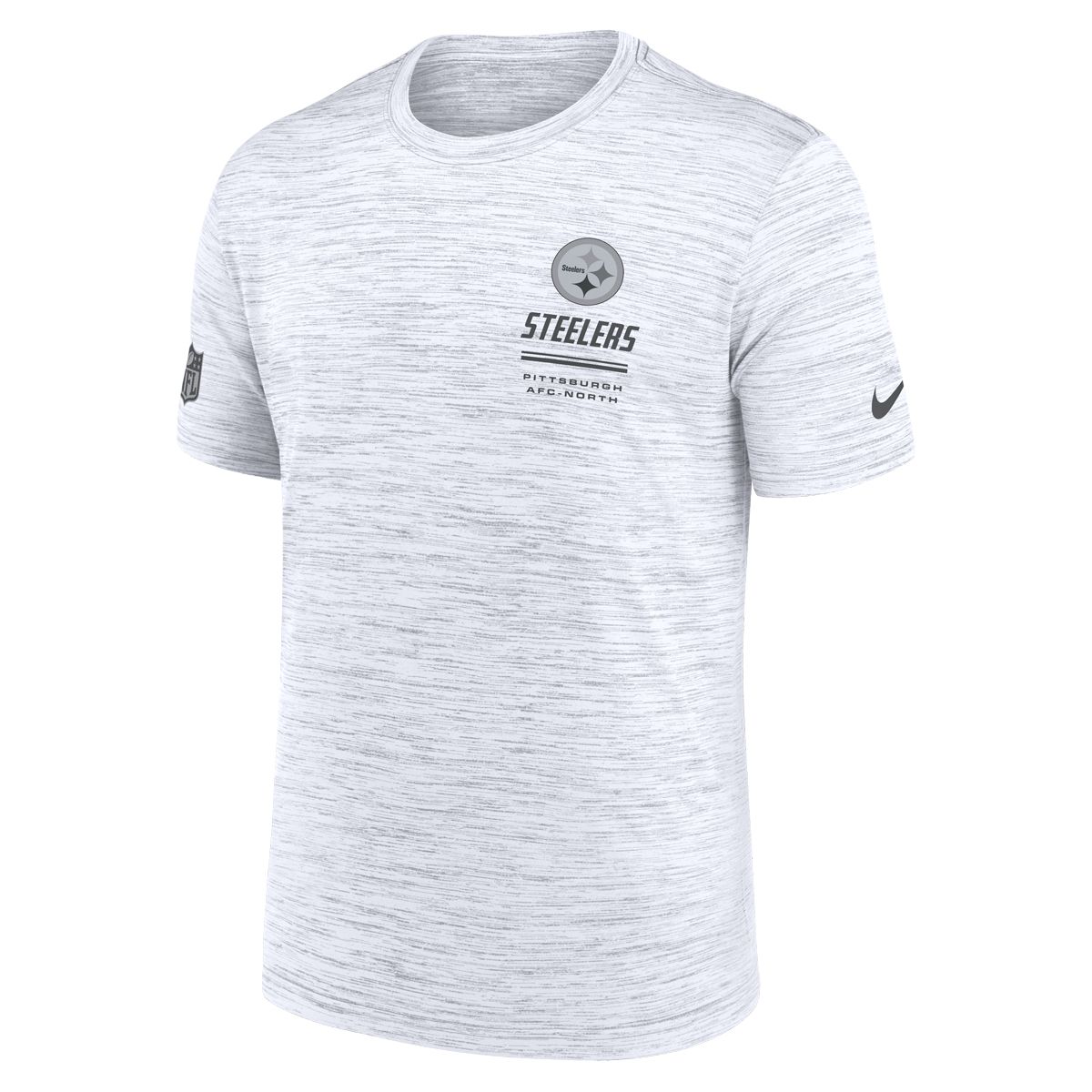 Pittsburgh Steelers Men's Nike Sideline White Velocity Short Sleeve T-Shirt 6 Pittsburgh Steelers Men's Nike Sideline White Velocity Short Sleeve T-Shirt