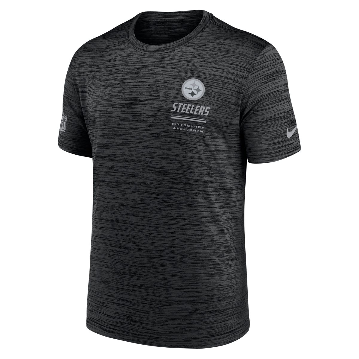 Pittsburgh Steelers Men's Nike Sideline Black Velocity Short Sleeve T-Shirt 7 Pittsburgh Steelers Men's Nike Sideline Black Velocity Short Sleeve T-Shirt