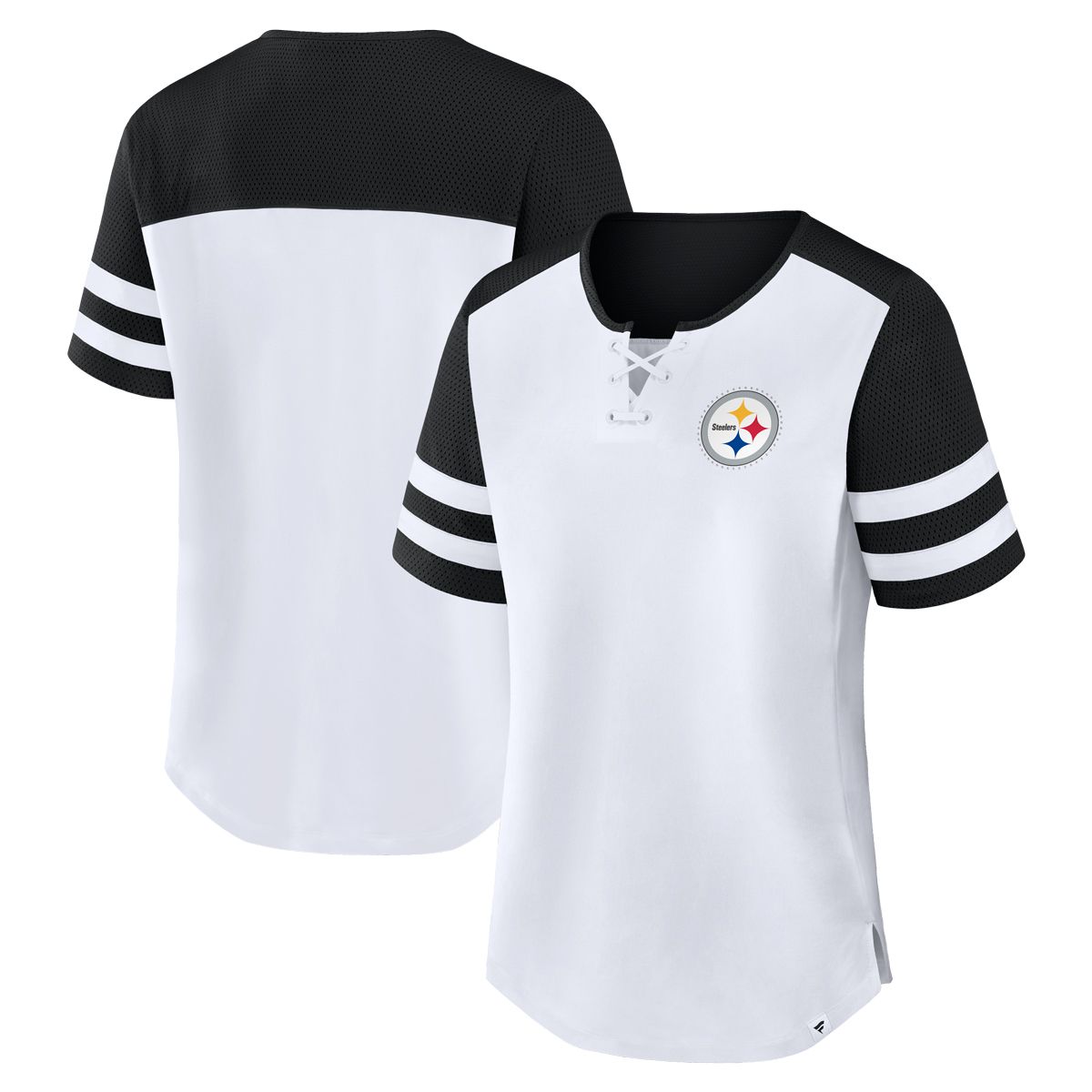 Pittsburgh Steelers Women's Touchdown Pass Athena Short Sleeve T-Shirt 3 Pittsburgh Steelers Women's Touchdown Pass Athena Short Sleeve T-Shirt