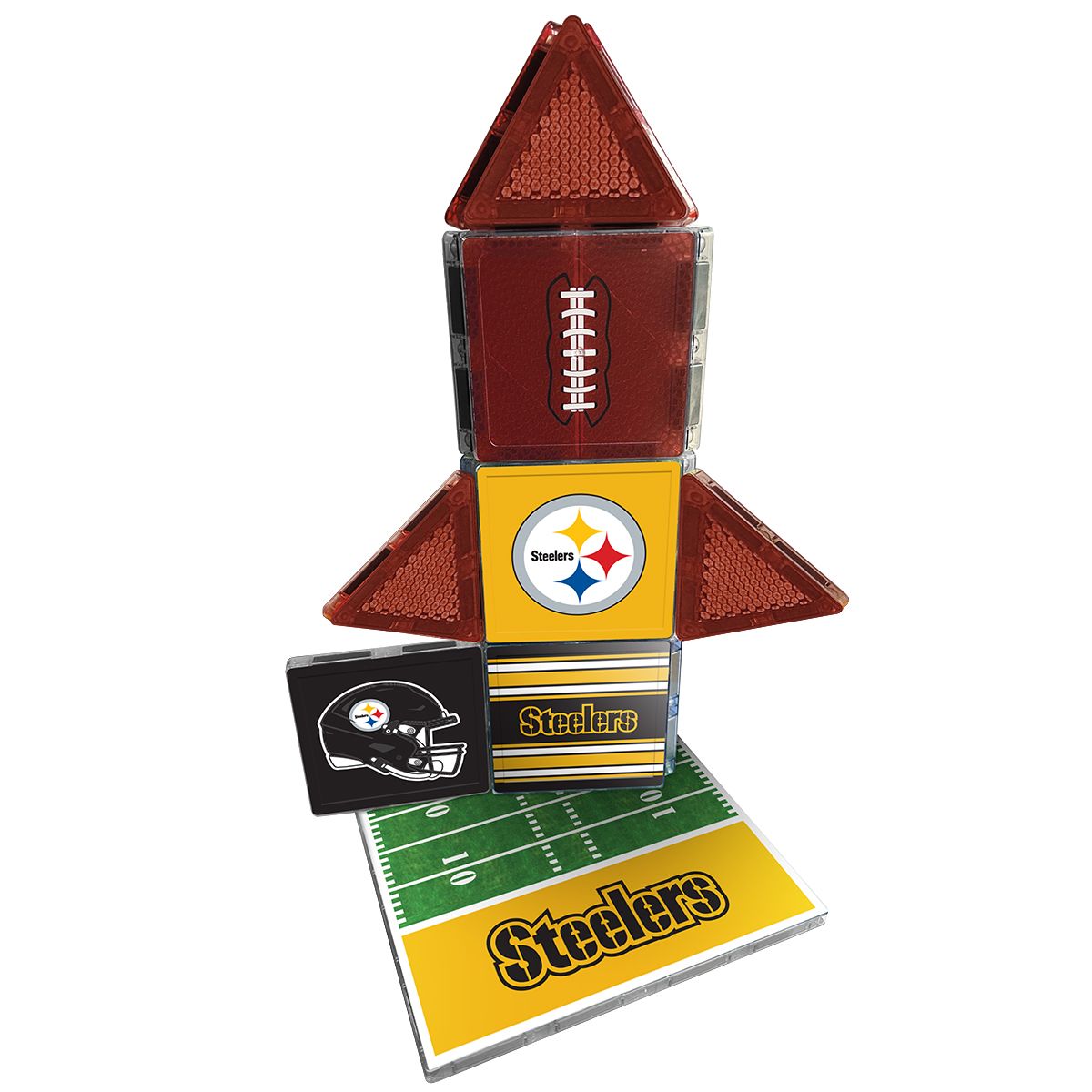 Pittsburgh Steelers 17 Piece Fan Tile Set 2 Pittsburgh Steelers 17 Piece Fan Tile Set