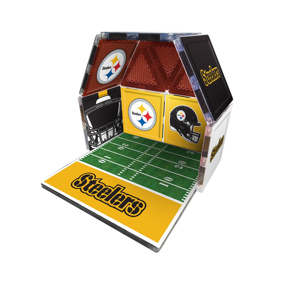 Pittsburgh Steelers 17 Piece Fan Tile Set 3 Pittsburgh Steelers 17 Piece Fan Tile Set