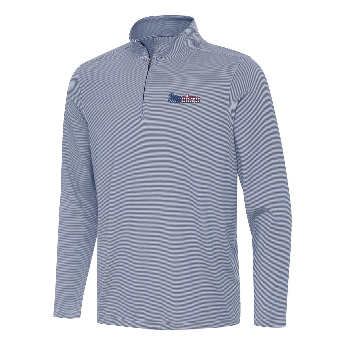 Pittsburgh Steelers Men's Antigua Patriotic Twine 1/4 Zip 9 Pittsburgh Steelers Men's Antigua Patriotic Twine 1/4 Zip