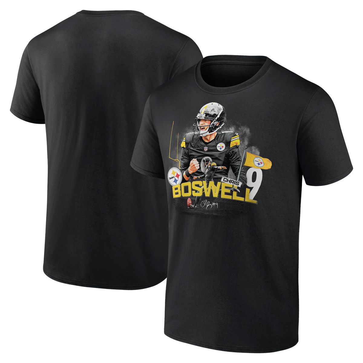 Pittsburgh Steelers Men's Boswell Player Short Sleeve T-Shirt 3 Pittsburgh Steelers Men's Boswell Player Short Sleeve T-Shirt