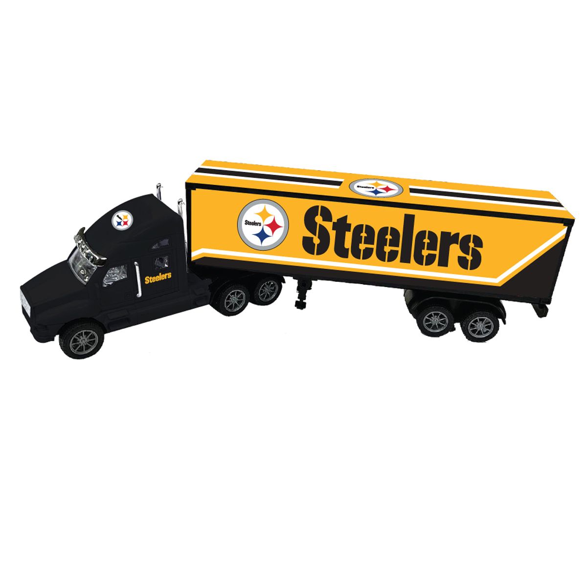 Pittsburgh Steelers Wordmark Logo 18-Wheeler Truck 3 Pittsburgh Steelers Wordmark Logo 18-Wheeler Truck