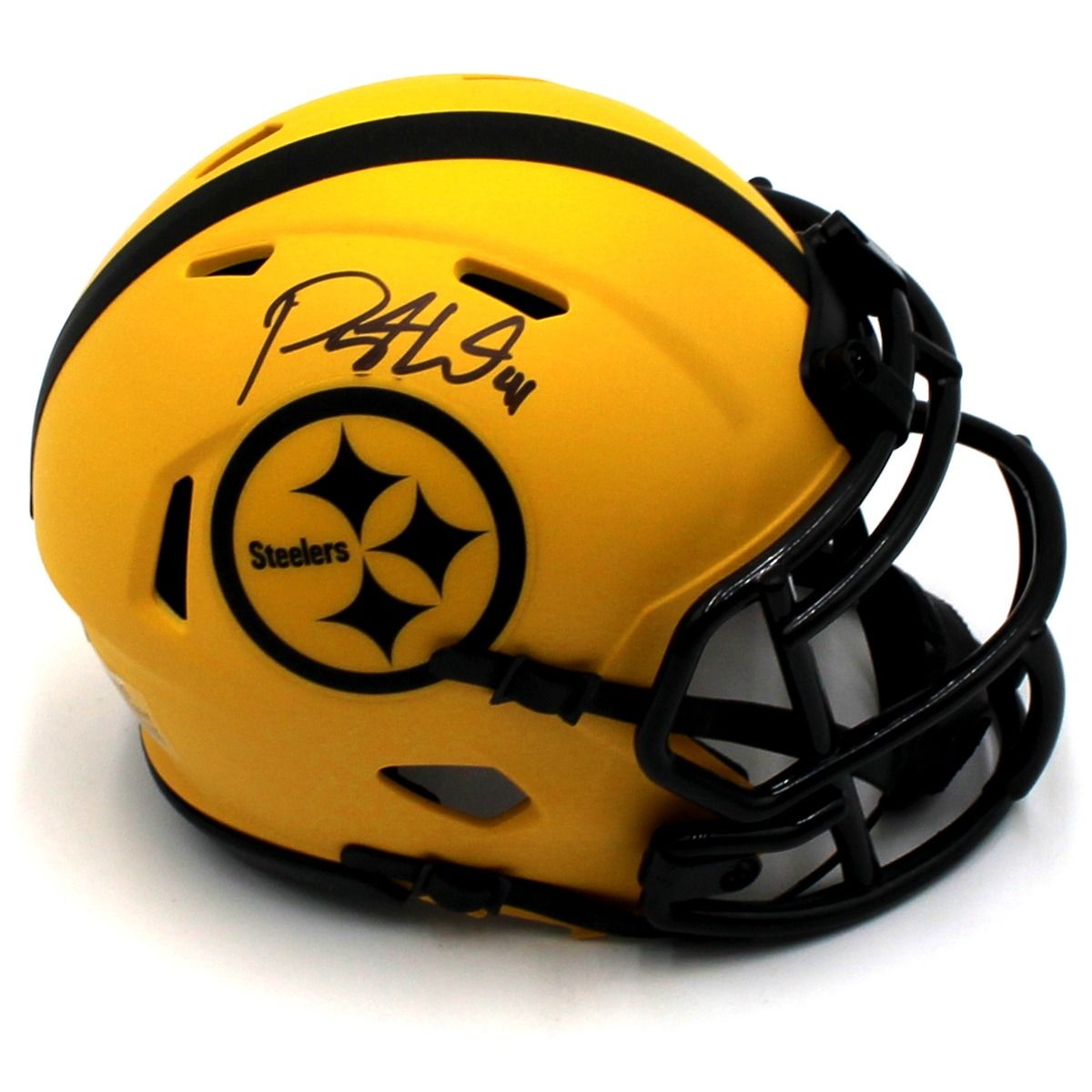 Pittsburgh Steelers #41 Payton Wilson Autographed Riddell Rave Speed Mini Helmet 3 Pittsburgh Steelers #41 Payton Wilson Autographed Riddell Rave Speed Mini Helmet