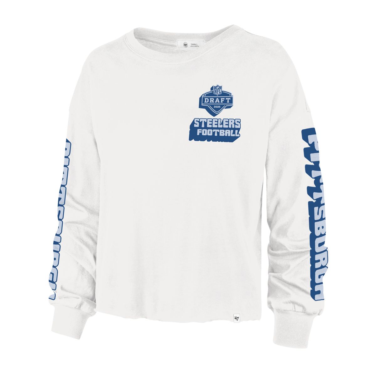 Pittsburgh Steelers Women's '47 Brand Draft Parkway Long Sleeve T-Shirt
