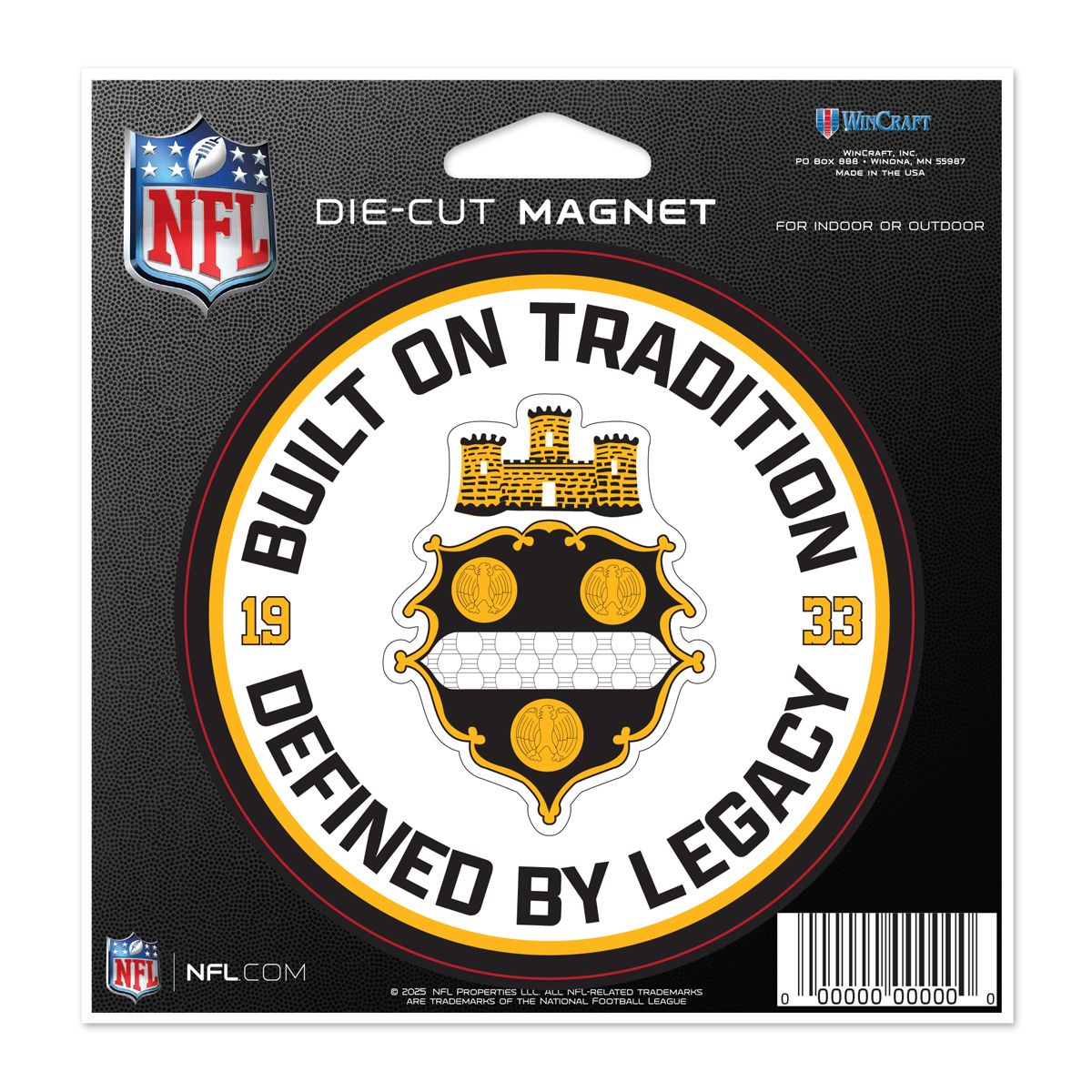 Pittsburgh Steelers 1933 Legacy Magnet