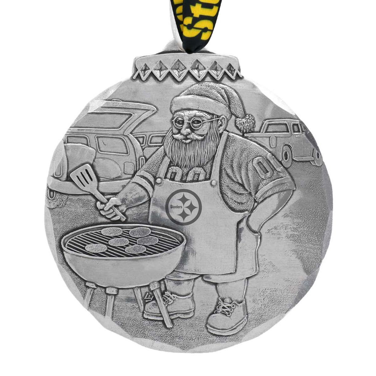 Pittsburgh Steelers Wendell August Forge Tailgate Santa Ornament 1 Pittsburgh Steelers Wendell August Forge Tailgate Santa Ornament